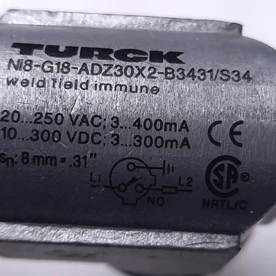 Turck Ni8-G18-ADZ30X2-B3431/S34